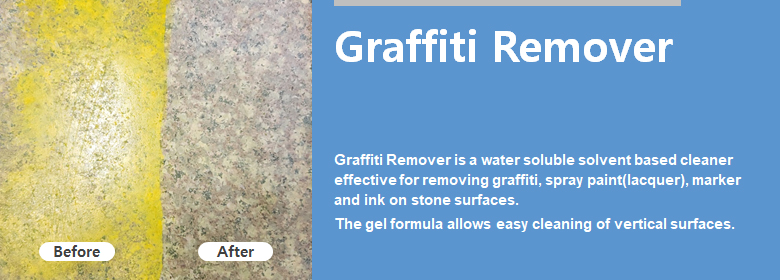 ConfiAd® Graffiti Remover is a water soluble solvent based cleaner  effective for removing graffiti, spray paint(lacquer), marker and ink on surfaces.
The gel formula allows easy cleaning of vertical surfaces.